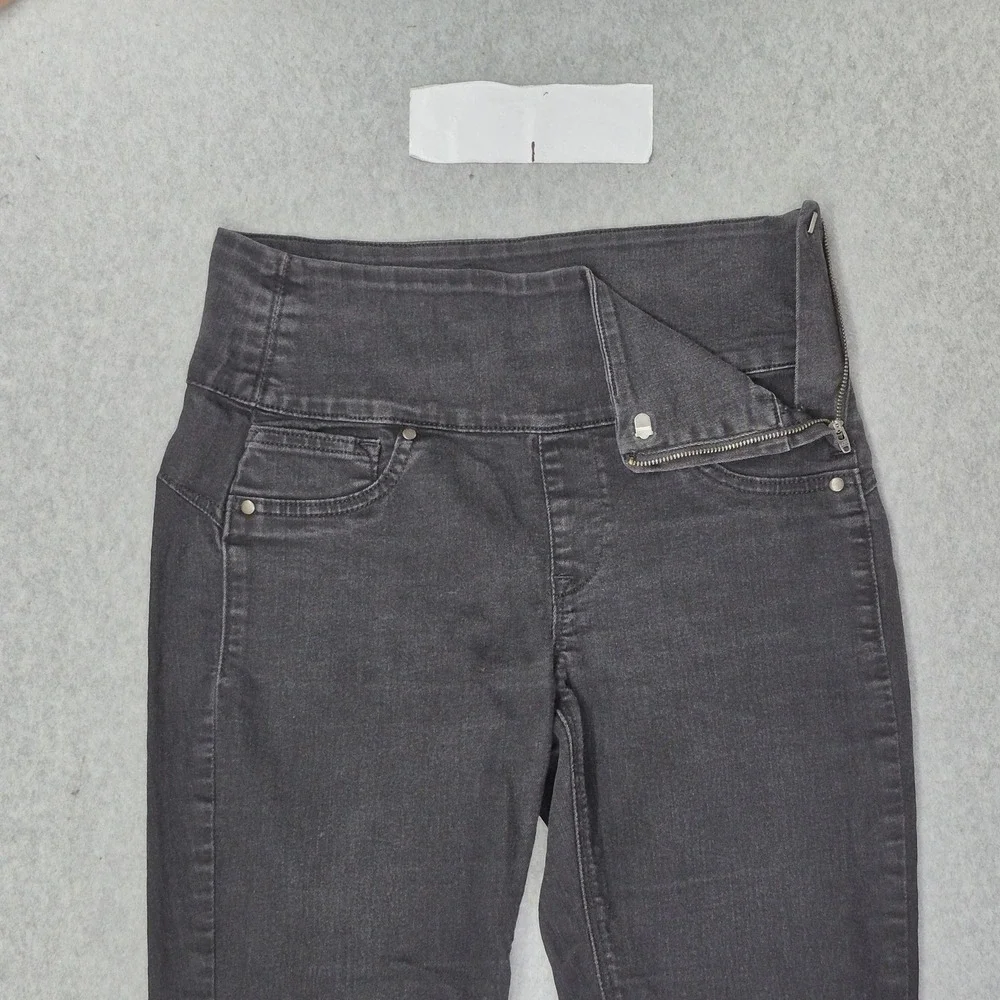 Spanx‎ Women Jeans M Black Denim Pants High Rise Skinny Slim 28